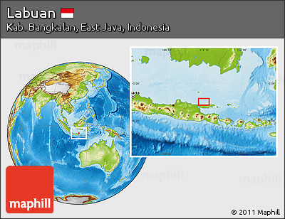 Physical Location Map of Labuan