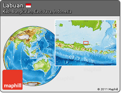 Physical Location Map of Labuan