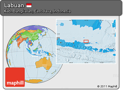 Political Location Map of Labuan