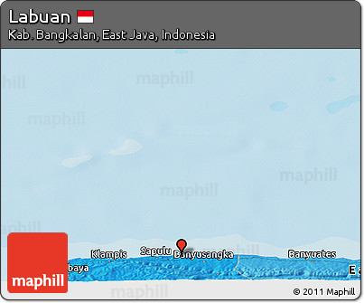 Political Panoramic Map of Labuan