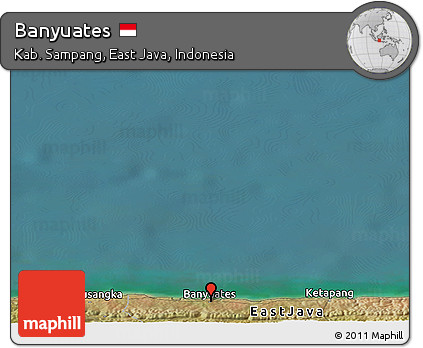 Satellite Panoramic Map of Banyuates