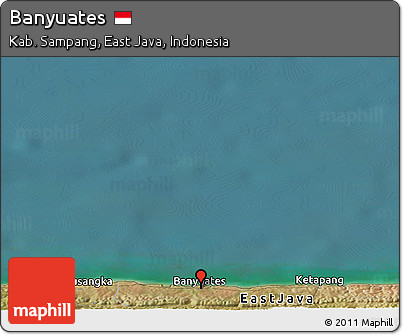 Satellite Panoramic Map of Banyuates