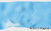 Physical 3D Map of the area around 6° 38' 39" S, 122° 28' 29" E