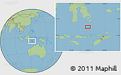 Savanna Style Location Map of the area around 6° 38' 39" S, 122° 28' 29" E