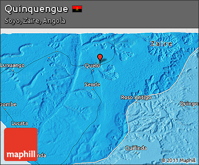 Political 3D Map of Quinquengue