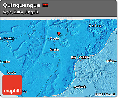 Political 3D Map of Quinquengue