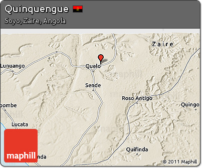 Shaded Relief 3D Map of Quinquengue