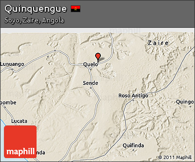 Shaded Relief 3D Map of Quinquengue