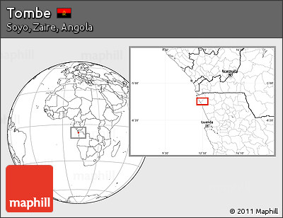 Blank Location Map of Tombe