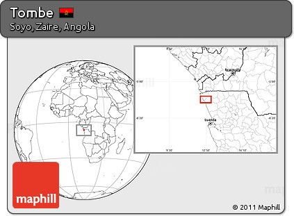 Blank Location Map of Tombe