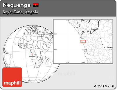Blank Location Map of Nequenge