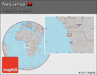 Gray Location Map of Nequenge