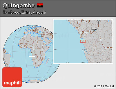 Gray Location Map of Quingombe