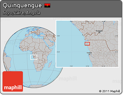 Gray Location Map of Quinquengue