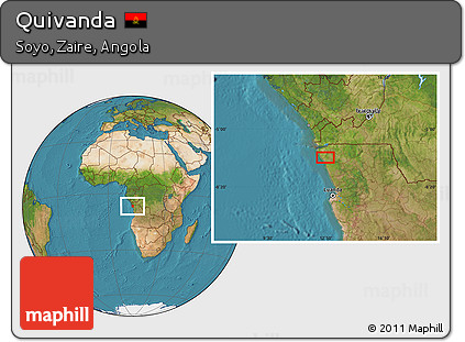 Satellite Location Map of Quivanda