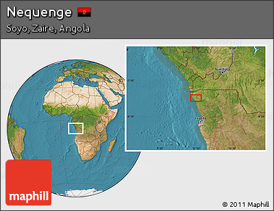 Satellite Location Map of Nequenge
