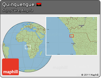 Savanna Style Location Map of Quinquengue