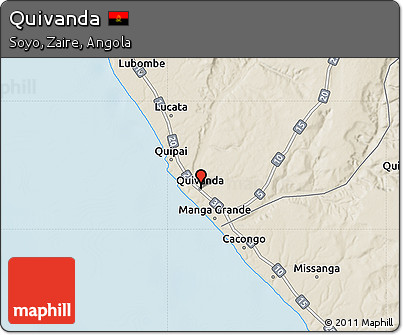 Shaded Relief Map of Quivanda