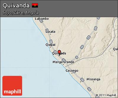 Shaded Relief Map of Quivanda