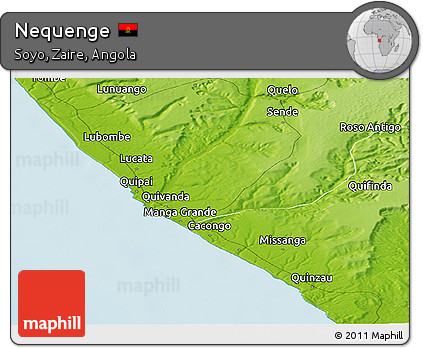 Physical Panoramic Map of Nequenge
