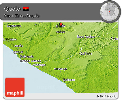 Physical Panoramic Map of Quelo