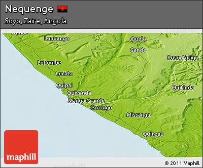 Physical Panoramic Map of Nequenge