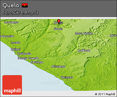 Physical Panoramic Map of Quelo