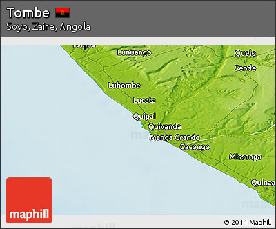 Physical Panoramic Map of Tombe