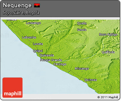 Physical Panoramic Map of Nequenge