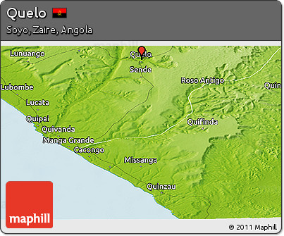 Physical Panoramic Map of Quelo