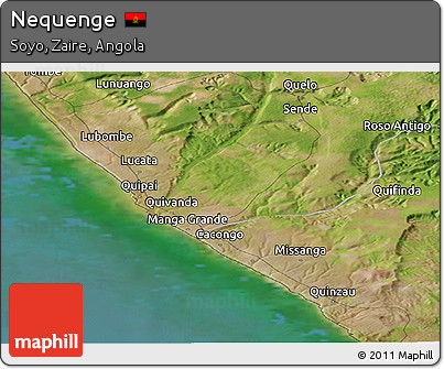 Satellite Panoramic Map of Nequenge