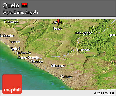 Satellite Panoramic Map of Quelo
