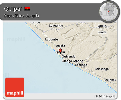 Shaded Relief Panoramic Map of Quipai