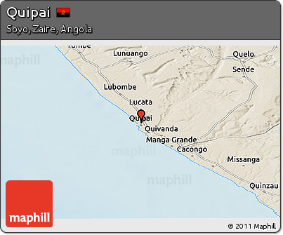 Shaded Relief Panoramic Map of Quipai