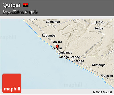 Shaded Relief Panoramic Map of Quipai