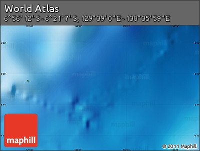 Physical Map of the Area around 6° 38' 39" S, 130° 7' 30" E