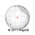 Outline Map of the Area around 6° 38' 39" S, 138° 28' 29" W, rectangular outline