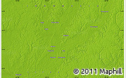 Physical Map of the area around 6° 38' 39" S, 139° 28' 29" E