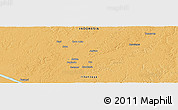 Political Panoramic Map of the area around 6° 38' 39" S, 139° 28' 29" E