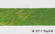 Satellite Panoramic Map of the area around 6° 38' 39" S, 139° 28' 29" E