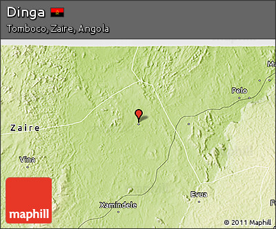 Physical 3D Map of Dinga
