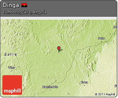 Physical 3D Map of Dinga