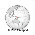 Outline Map of the Area around 6° 38' 39" S, 142° 1' 30" E, rectangular outline