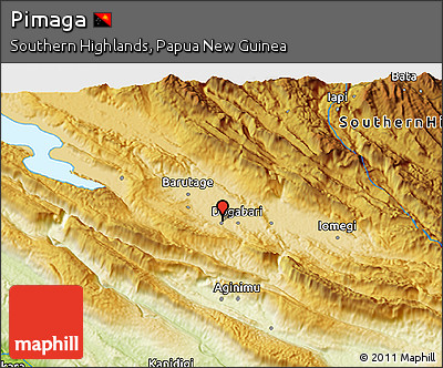 Physical 3D Map of Pimaga