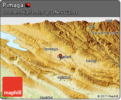 Physical 3D Map of Pimaga