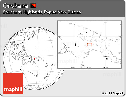 Blank Location Map of Orokana