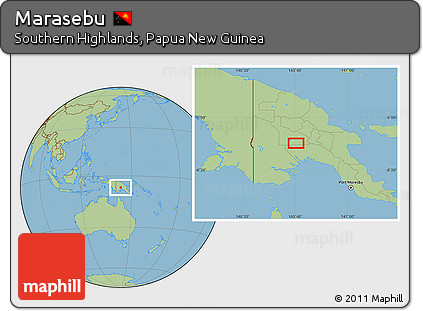 Savanna Style Location Map of Marasebu