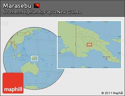 Savanna Style Location Map of Marasebu