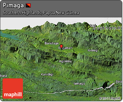 Satellite Panoramic Map of Pimaga