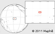 Blank Location Map of the area around 6° 38' 39" S, 144° 25' 30" W